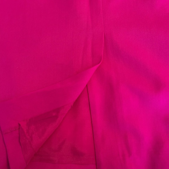 Vintage Nordstrom Wool Women's Hot Pink Pencil Skirt | Size 10 - Picture 6 of 6